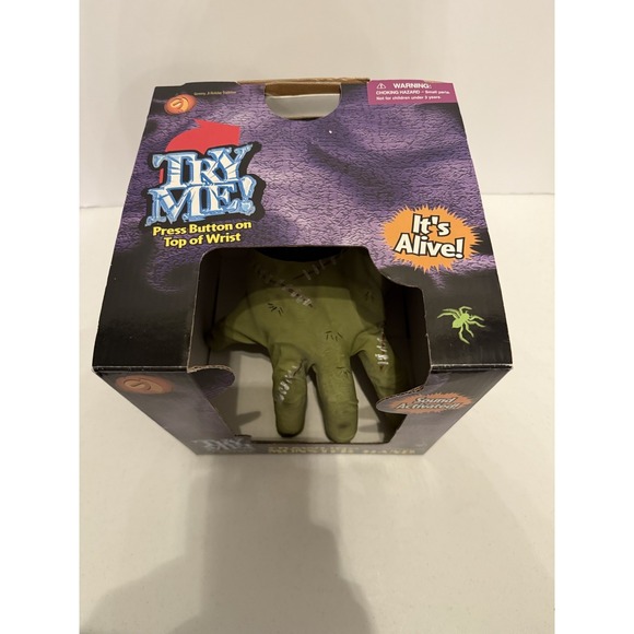 Gemmy Crawling Monster Hand Animatronic Halloween New Vtg 2002 Tested and works - Picture 2 of 8